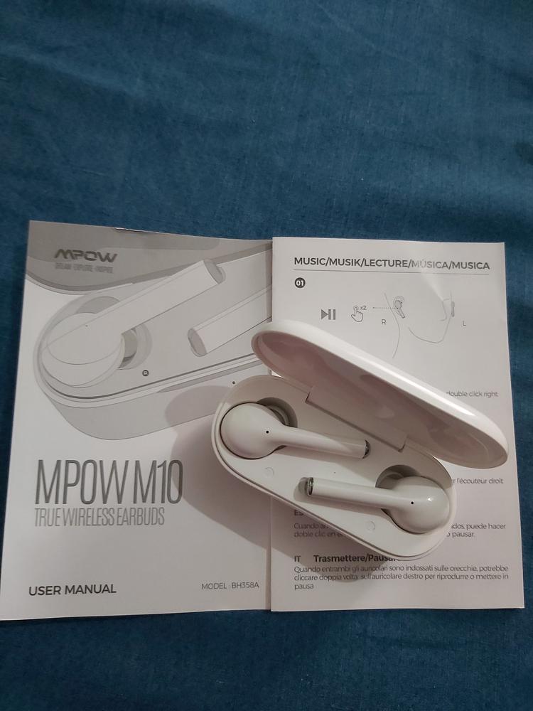 Mpow M10 Wireless Earbuds, Bluetooth 5.0 Earbuds with Noise Cancelling Tech - Customer Photo From Zia Ur Rehman