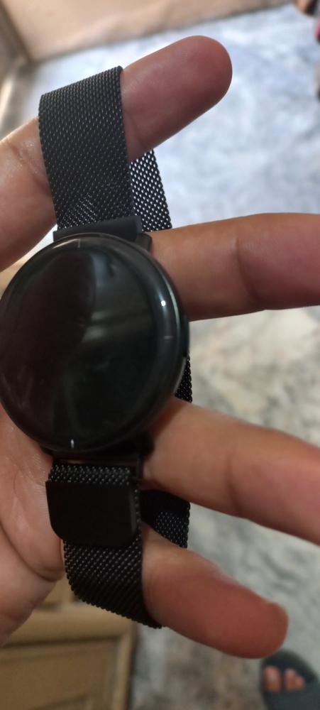 Metal Replacement Strap For Mibro Lite/Mibro Air/Haylou LS02 Smart Watch Wrist Strap (20mm) - Black - Customer Photo From Syed Mohsin