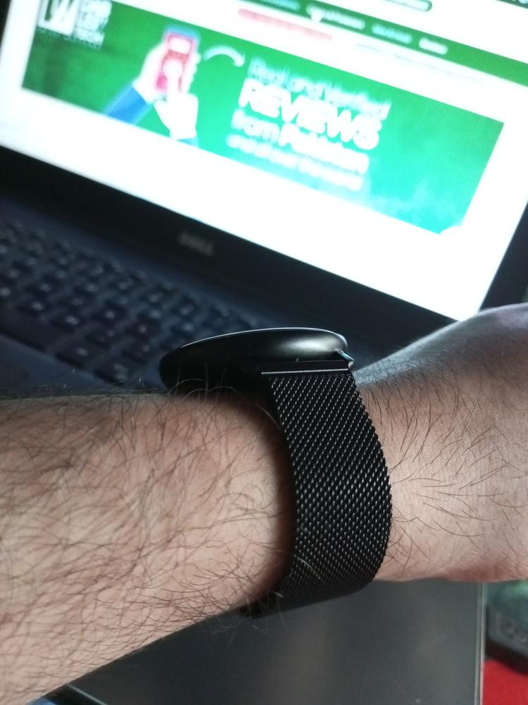 Metal Replacement Strap For Mibro Lite/Mibro Air/Haylou LS02 Smart Watch Wrist Strap (20mm) - Black - Customer Photo From Usman Suhail