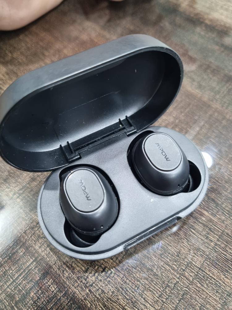 Mpow MDots True Wireless Earbuds w/ Punchy Bass Sound, Smart Control Bluetooth Earbuds, IPX6 Waterproof Sport Headphones, 20 Hrs w/Twin&Mono Mode/Mics, Black - Customer Photo From Hamza Farhan