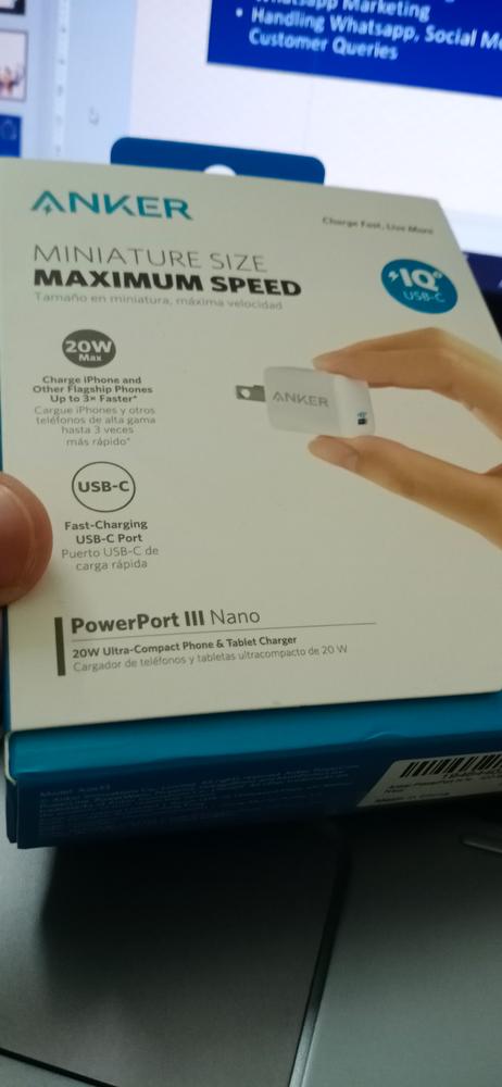 ANKER PowerPort III Nano 20W - A2633J22 - Customer Photo From Muhammad Hassaan