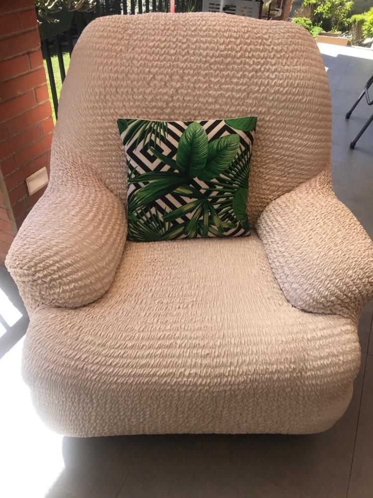 Microfibra - Funda Sofa 2 cuerpos Vanilla - Customer Photo From silvana pau