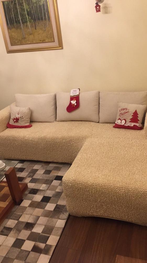 Microfibra - Funda Sofa L Derecho Vanilla - Customer Photo From Lissette Vega