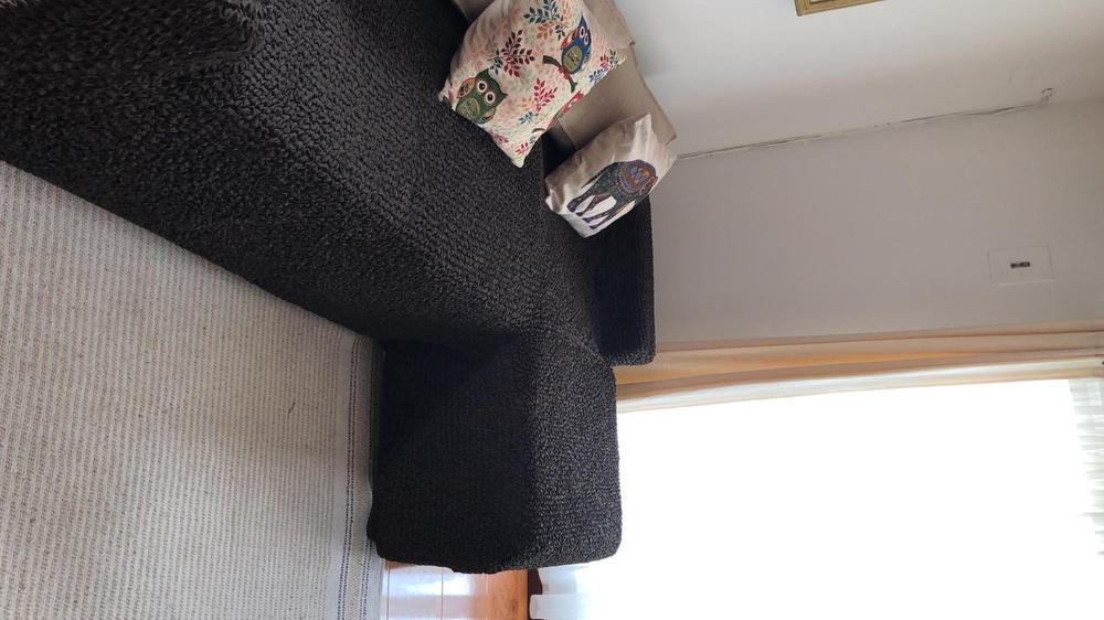 Microfibra - Funda Sofa L Derecho Dark Chocolate - Customer Photo From Anonymous