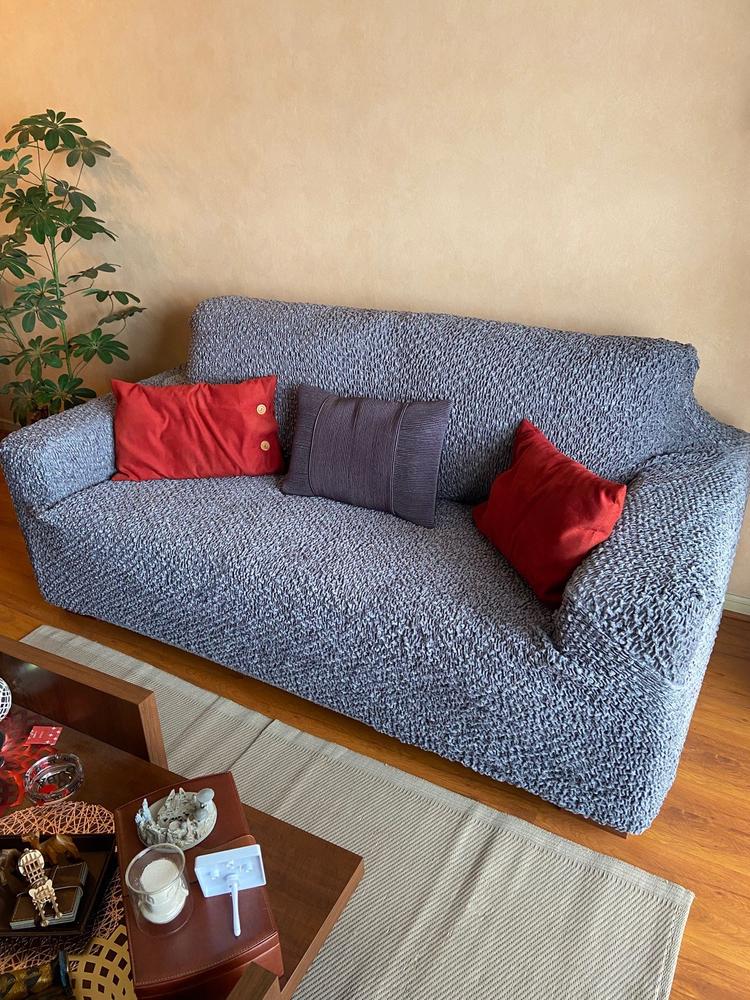 Velvet - Funda Sofa 3 cuerpos Graphite - Customer Photo From Mauricio Muñoz Sánchez