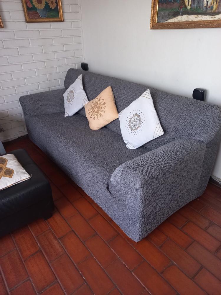 Velvet - Funda Sofa 3 cuerpos Graphite - Customer Photo From Anonymous