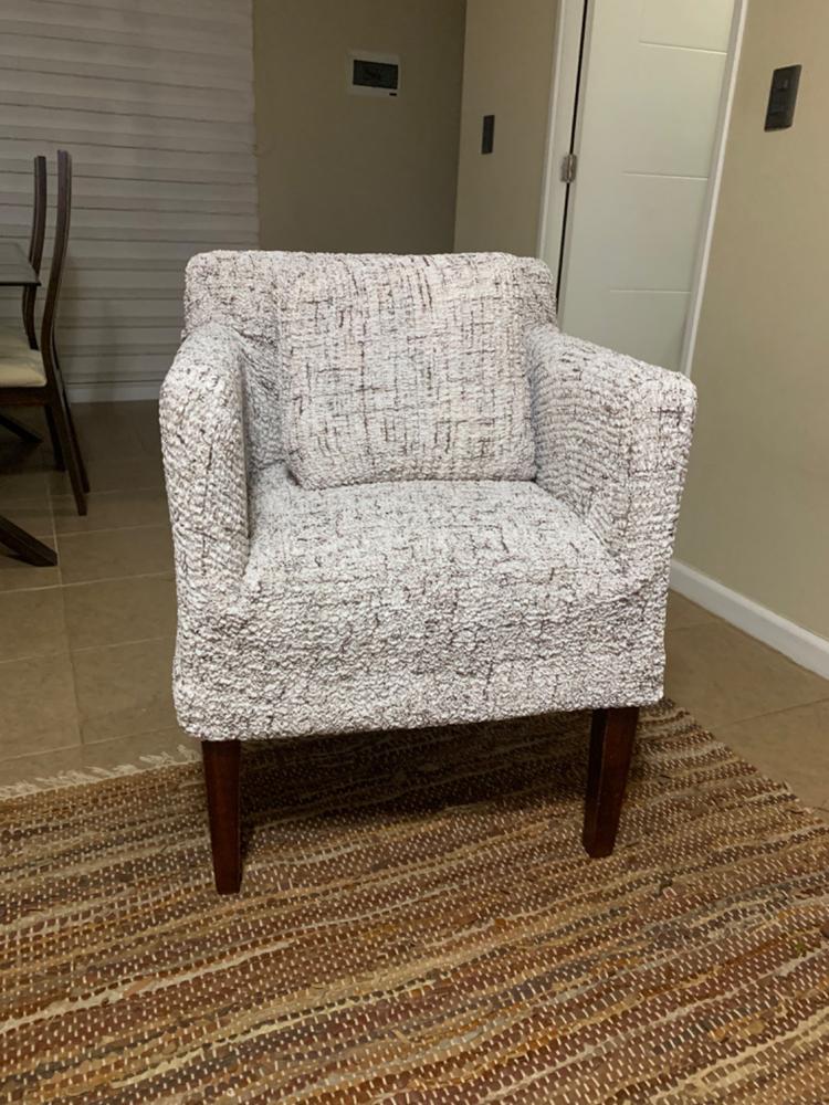Printed Microfibra - Funda Sillon Stracciatella - Customer Photo From ingrid riveros