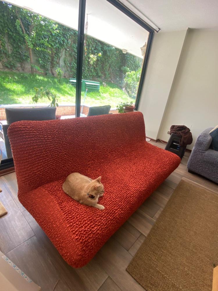 Microfibra - Funda Futon Terracota - Customer Photo From Sebastian Cruz