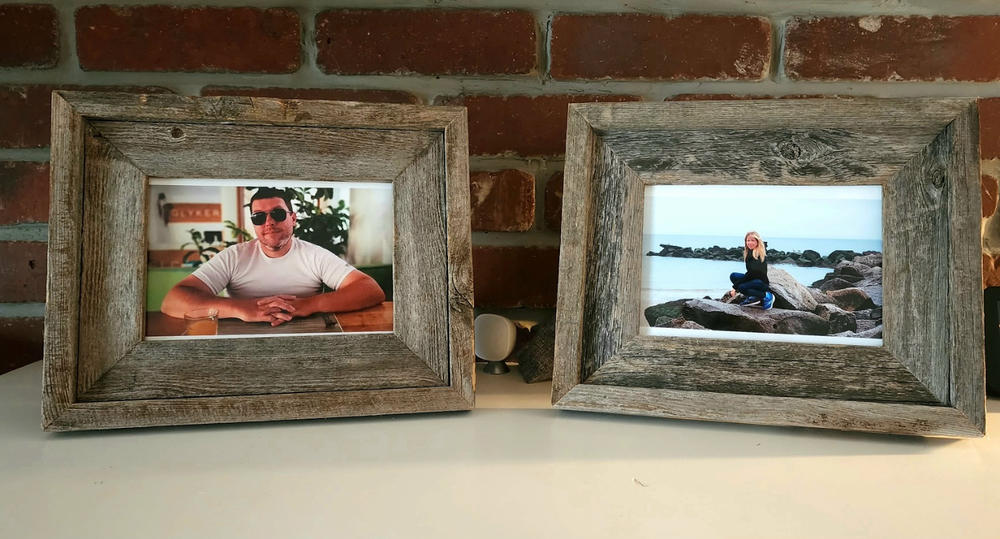 20x20 Barn Wood Picture Frames, 2 inch Wide, Lighthouse Series