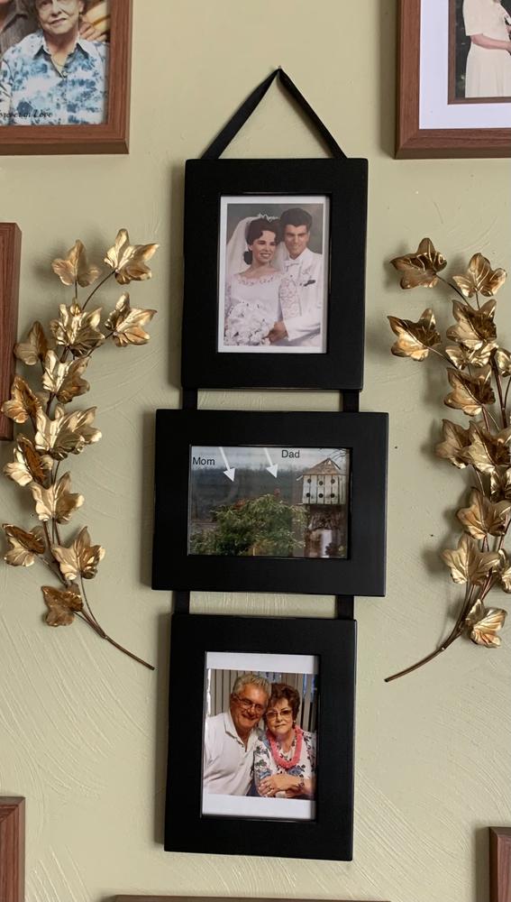 Triple Picture Frame Displays: Show Off In Sets Of Three  Picture frame  layout, Picture frame gallery, Small picture frames