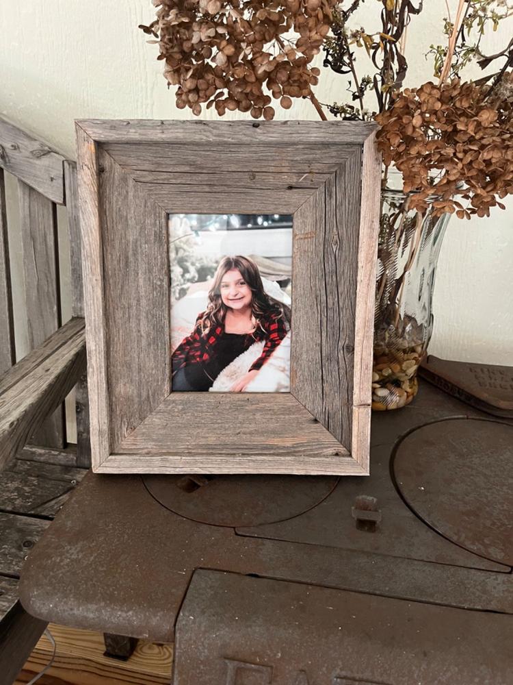 16x24 Frame Brown Barnwood Picture Frame with UV Acrylic Glass
