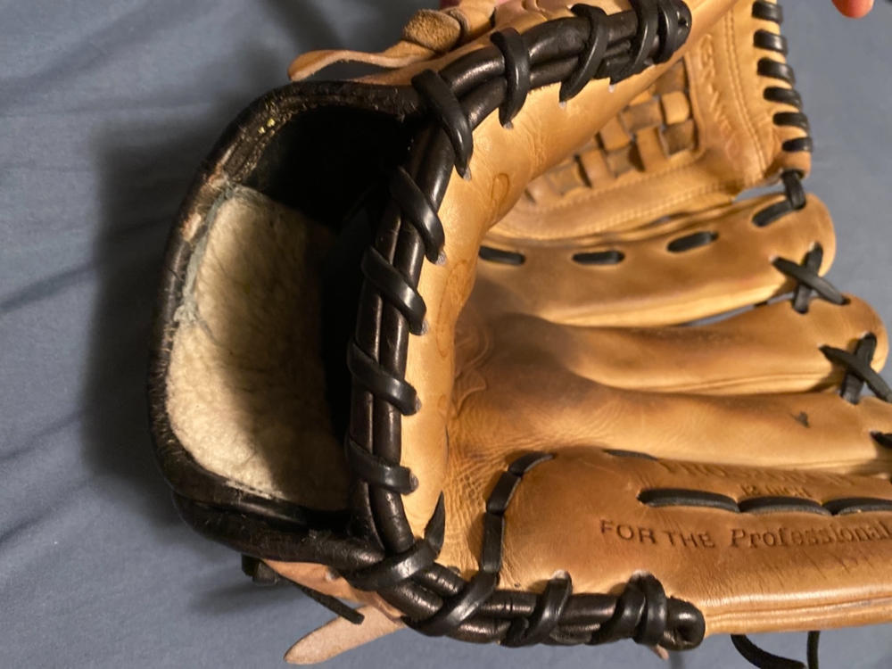 shoe polish on baseball glove
