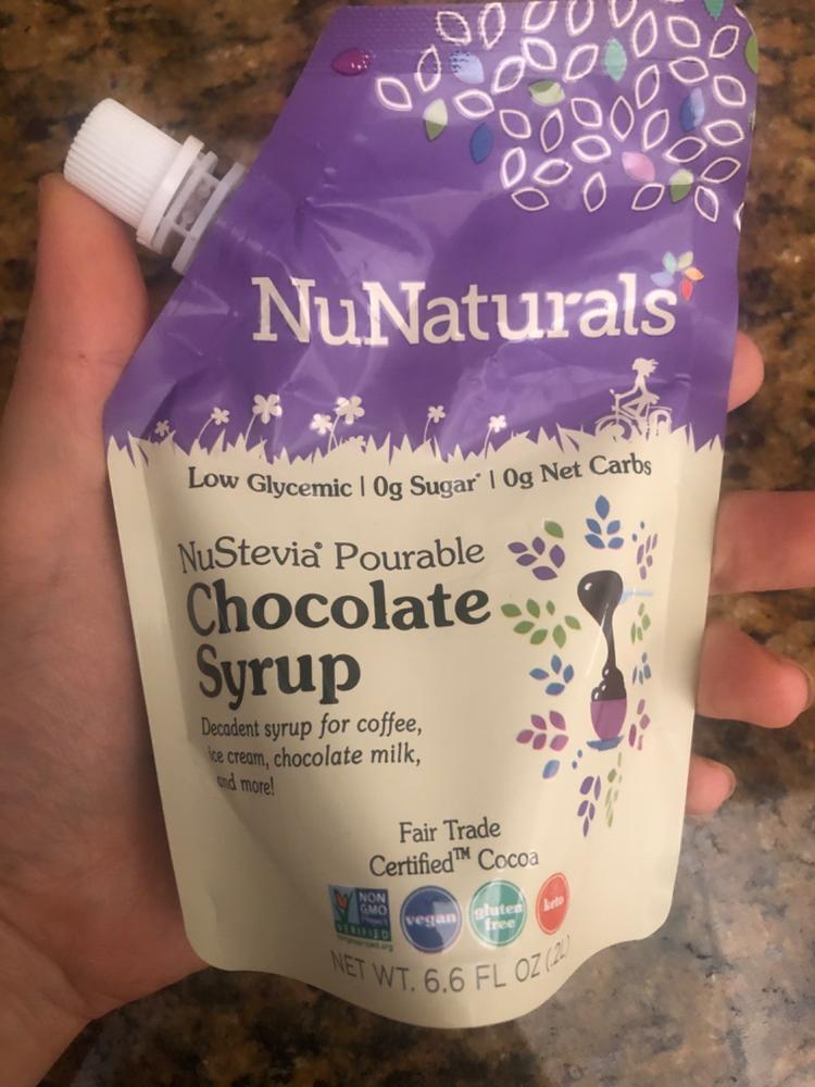 Chocolate | Pourable Stevia Syrup | Stevia by NuNaturals