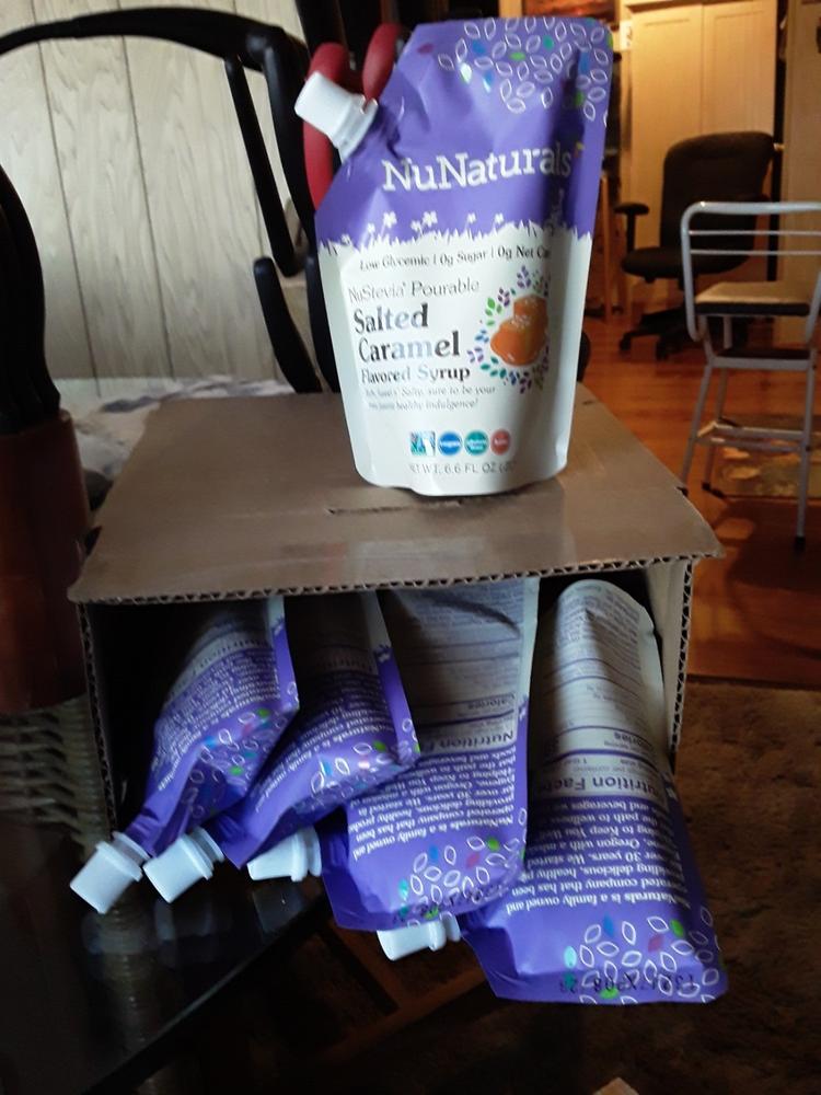 Salted Caramel Flavored Syrup 6.6 oz - Customer Photo From Wright Bailey
