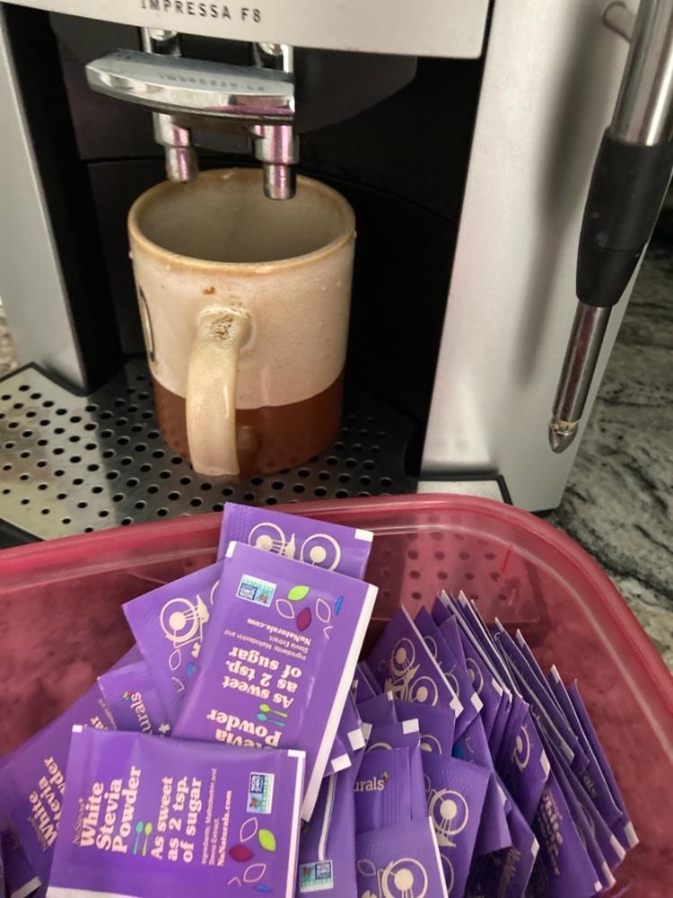 White Stevia Powder Packets - Customer Photo From SHepard Brown