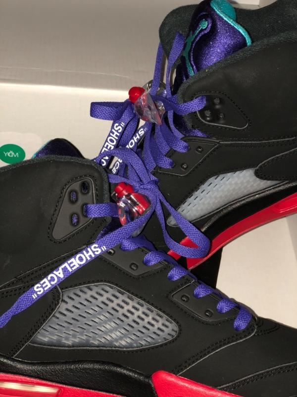 Purple Off White SHOELACES Purple Off White SHOELACES
