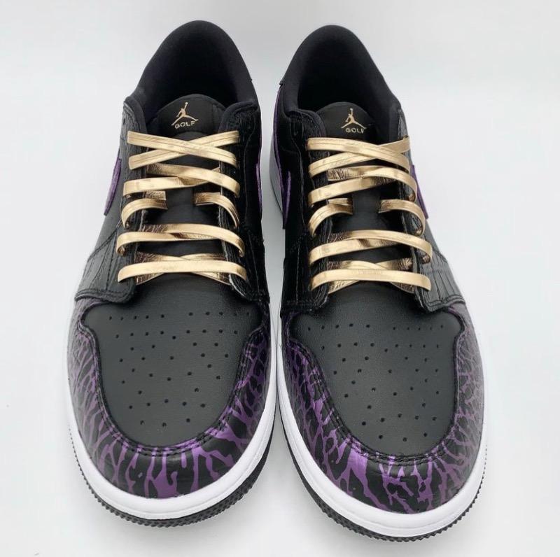 Black Leather Laces with Gold Lion Lace Lock