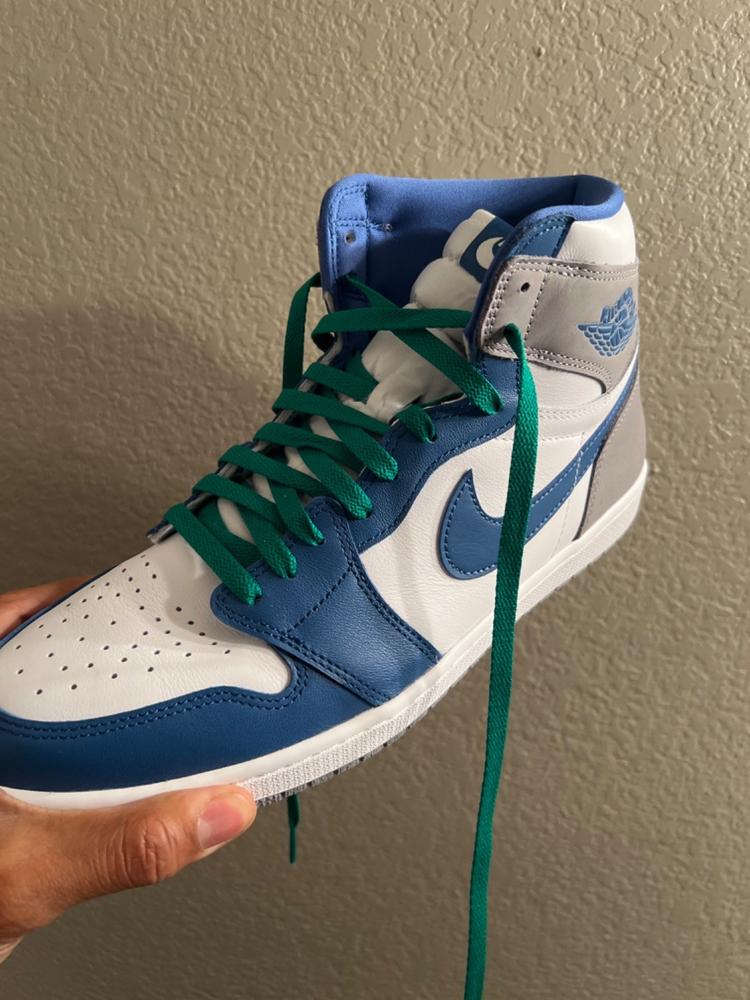 Turbo green outlet jordan 1 laces