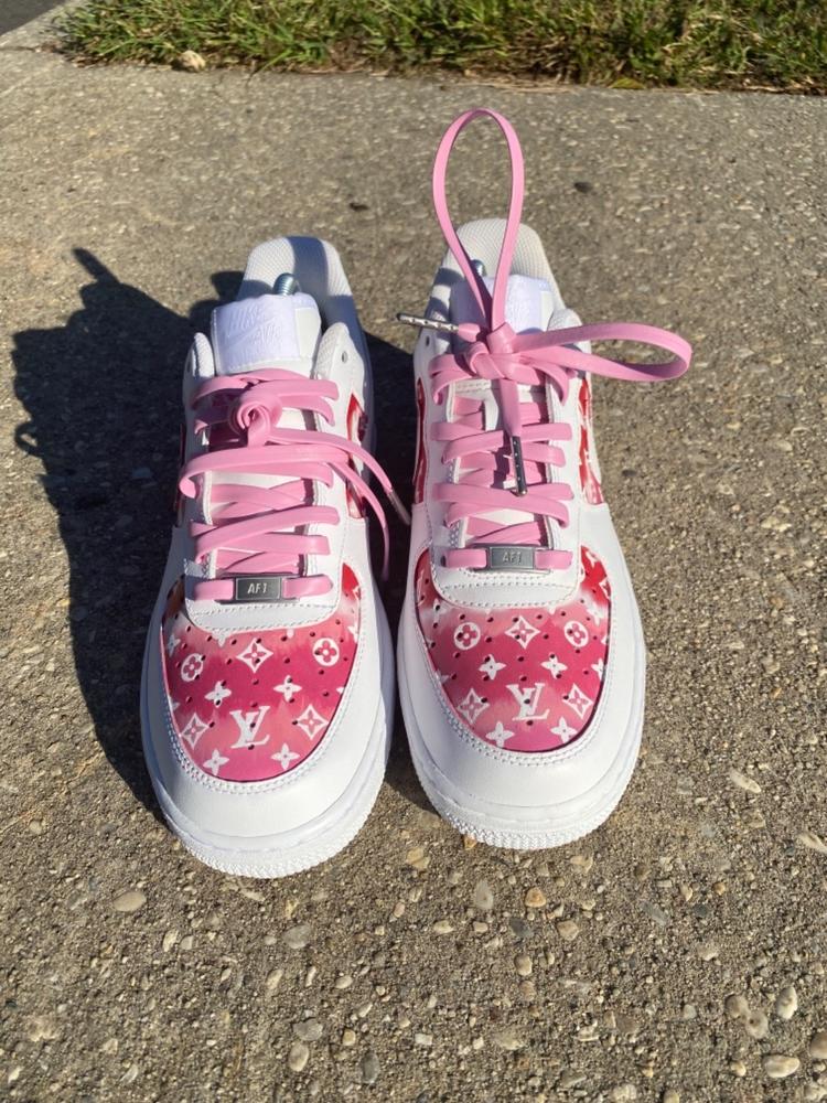 Pink/White Rope Laces