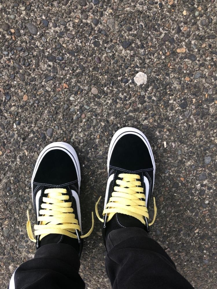 yellow vans laces