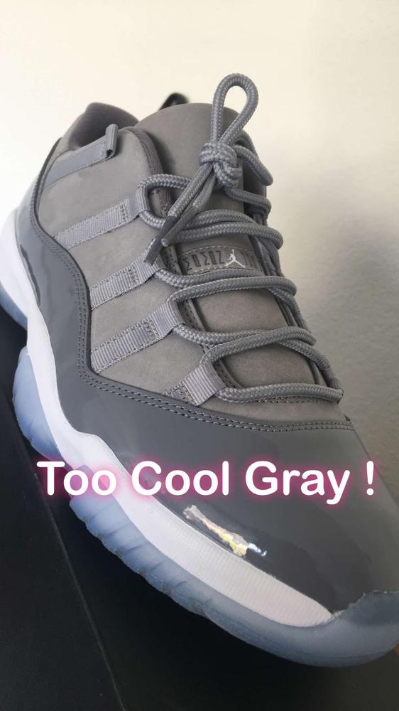 jordan 11 cool grey laces