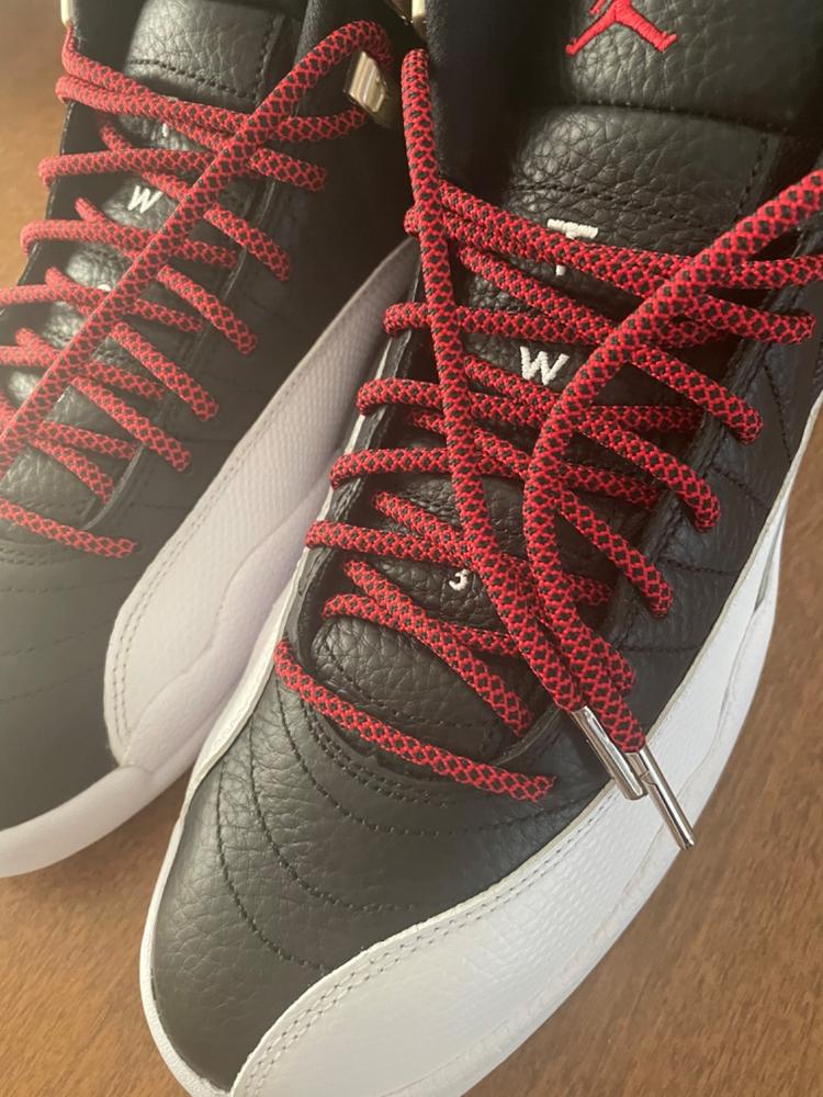 Black/Red Multi-Color Rope Laces