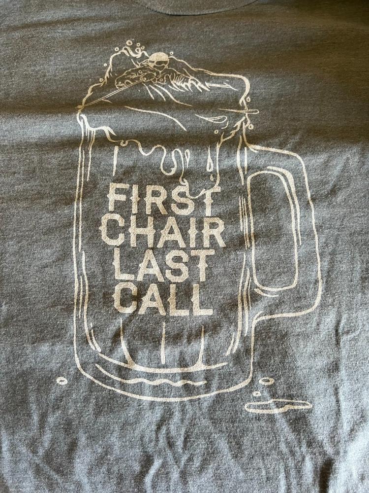 First Chair Last Call Tee - Indigo - Customer Photo From Lora Acquario