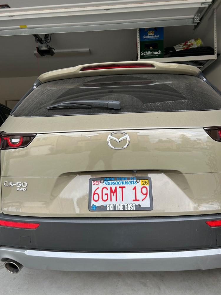 Ski The East License Plate Frame - Black - Customer Photo From Matthew Garcia