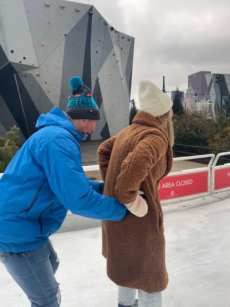 Ski The East - Powder Day Pom Beanie - Campfire