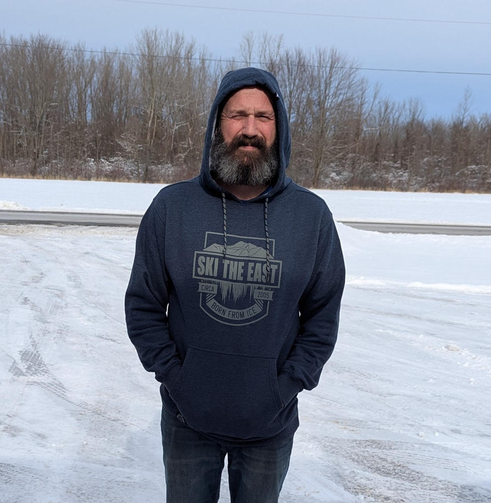 Born From Ice Pullover Hoodie - Navy - Customer Photo From Heith Murray