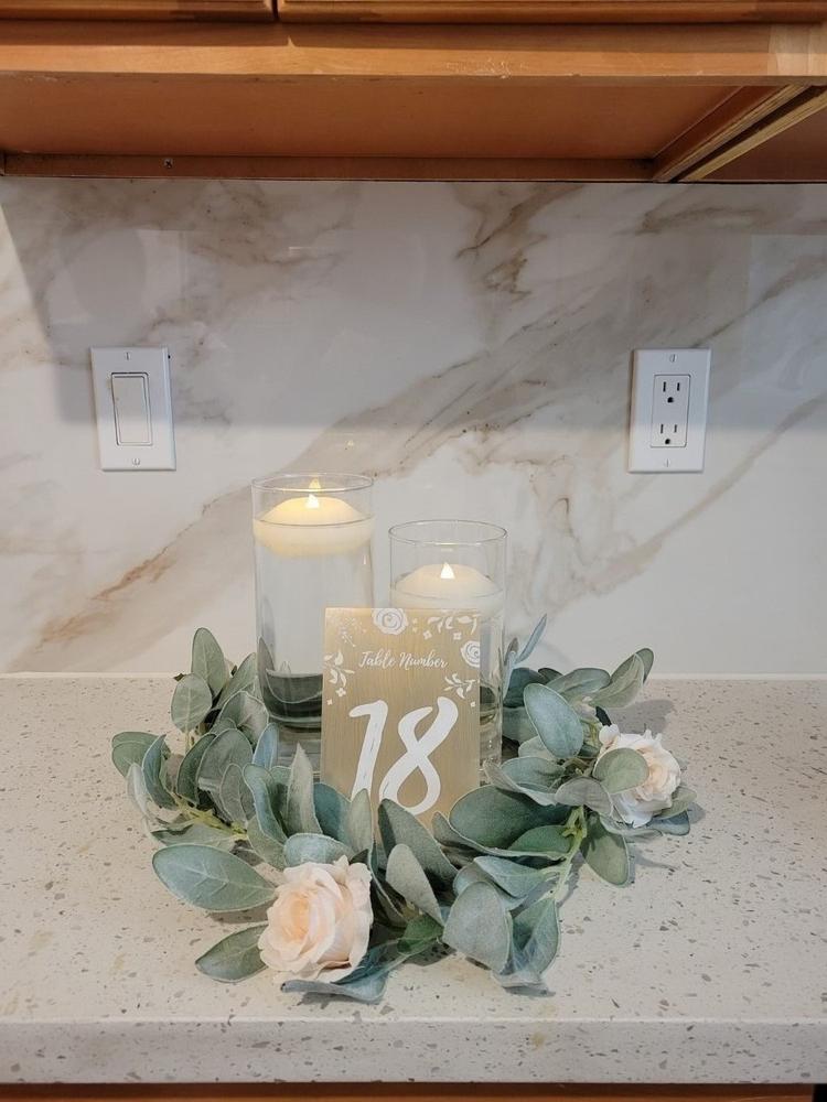 36 Floating Candles and Cylinder Vases - Customer Photo From Lisa Lam