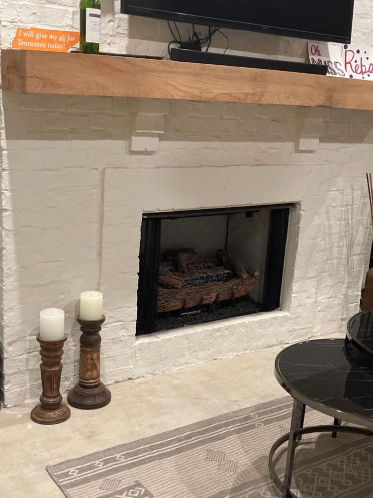 5" x 5" Unscented Column Pillar Candles - Customer Photo From Karen Hays