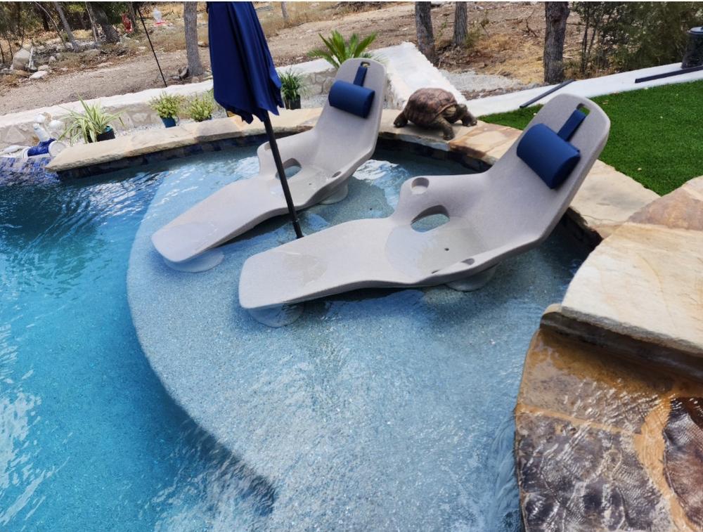 Pool tanning ledge chairs hot sale