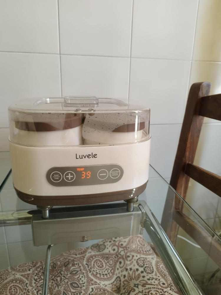 Yogurtiera Luvele Pure | 4 vasetti da 400 ml DIETA SCD e GAPS | Capacità totale 1,5 litri - Customer Photo From Anonymous