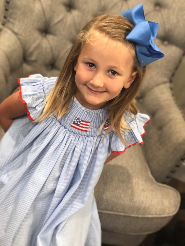 Salute The Flag Smocked Dress - Customer Photo From AShley COoley