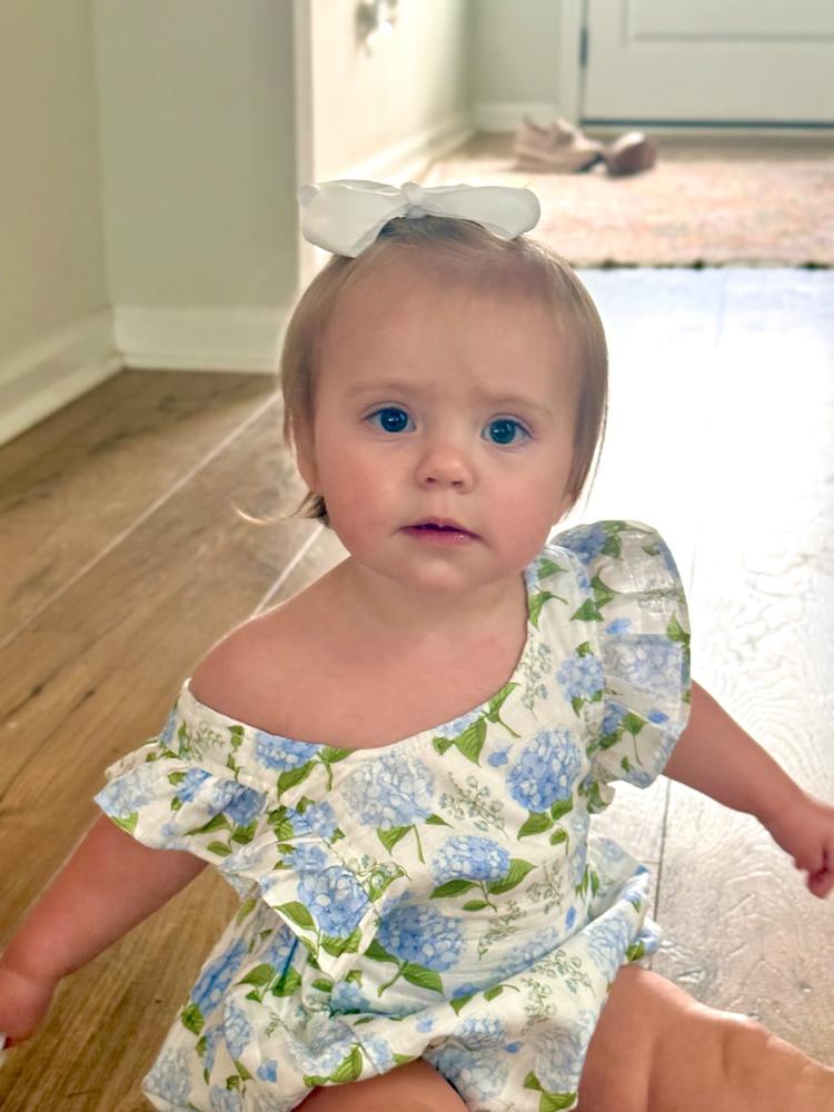 Hydrangea Blooms Muslin Bubble, Blue - Customer Photo From Larsen Willis