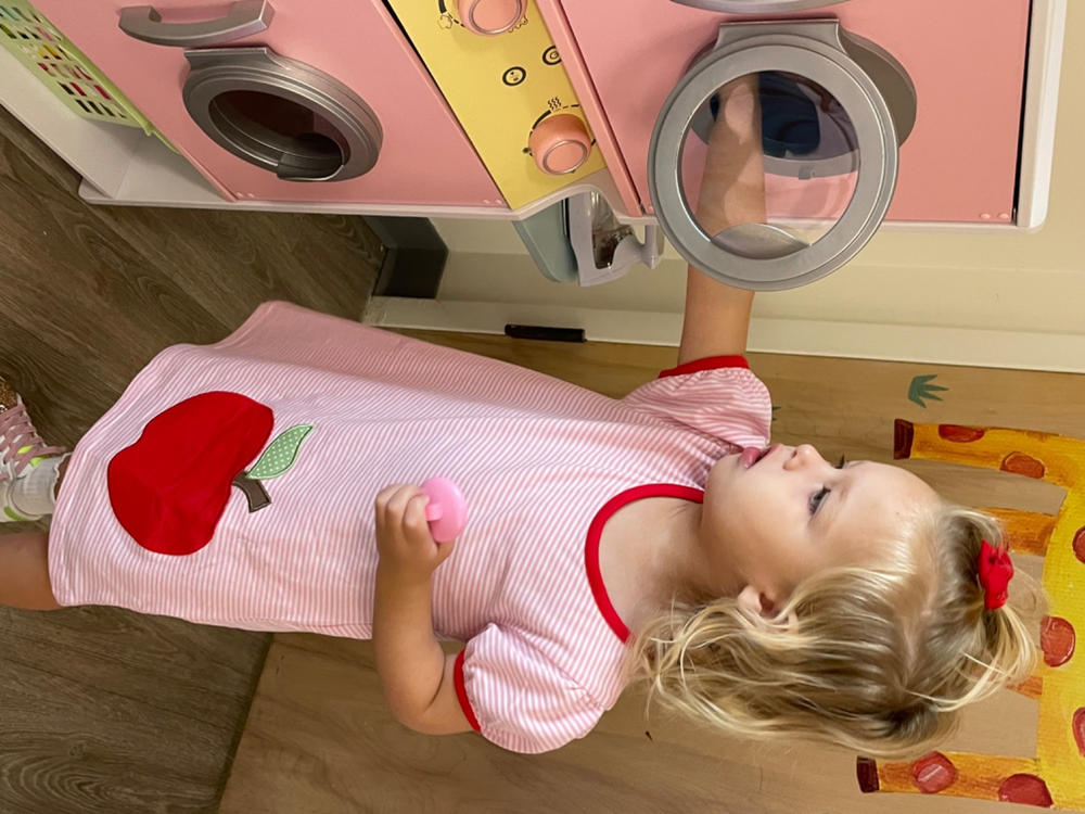 Sweet to the Core Applique Dress, Pink - Customer Photo From Chris Hart