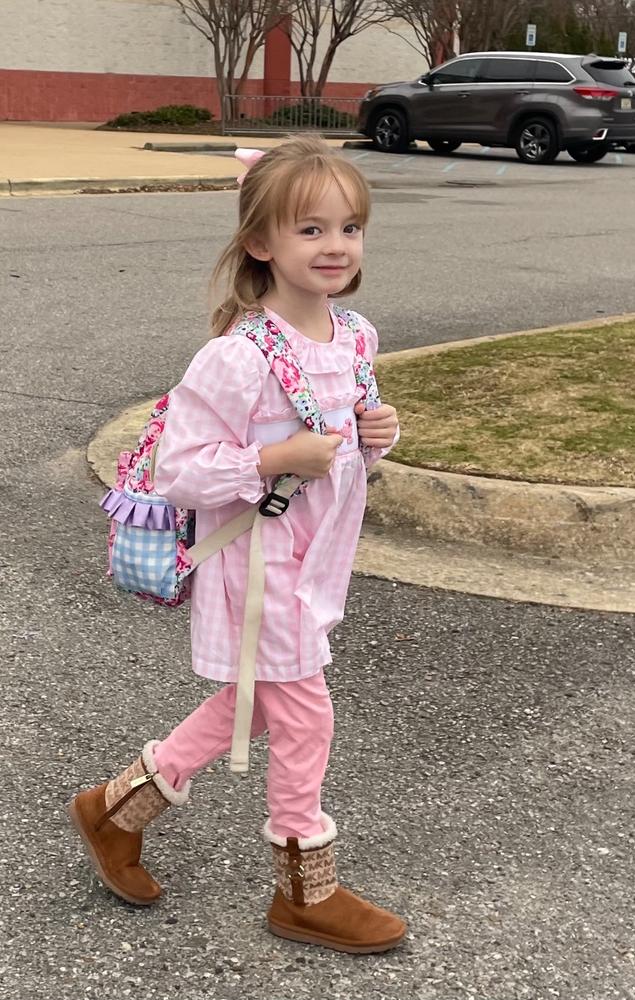 Toodles, Poodles Smocked Legging Set, Pink - Customer Photo From Christiana Cochran