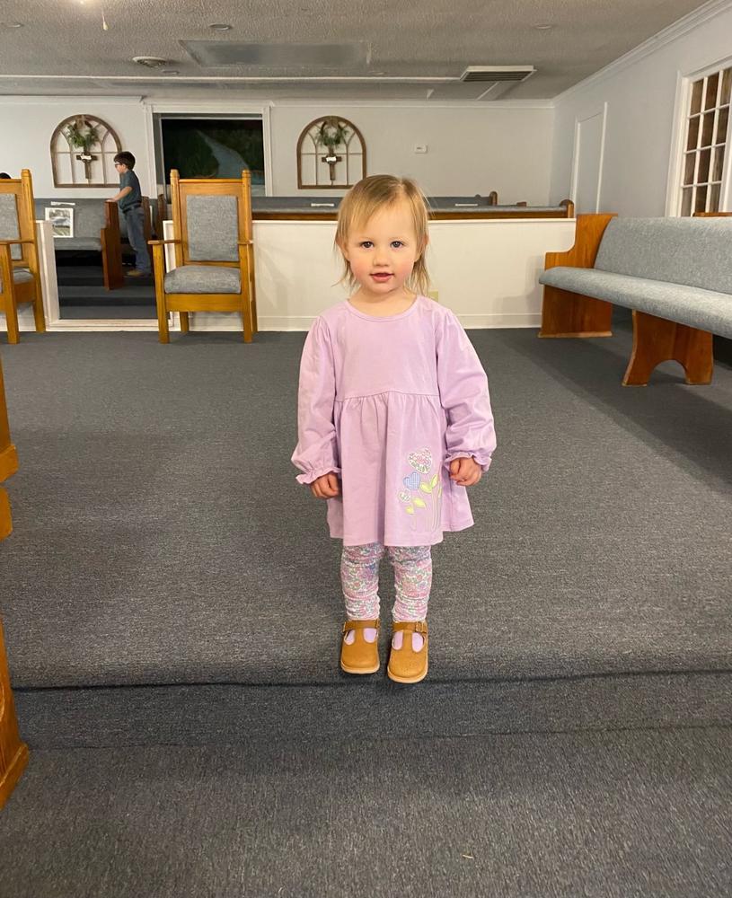 Grow Together Applique Legging Set, Purple - Customer Photo From DONNA SMITH