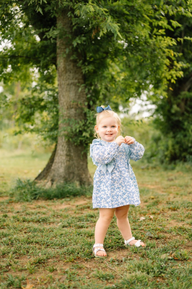 Saylor Floral Bow Legging Set, Blue - Customer Photo From Bethany Burkeen