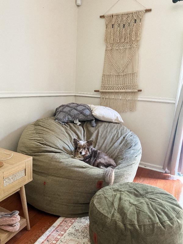 Pouf / Footstool - Chenille - Customer Photo From Carson Powell