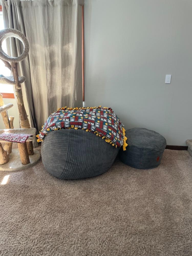 Bean Bag - Full - Terry Corduroy - Customer Photo From Kathryn Shirley