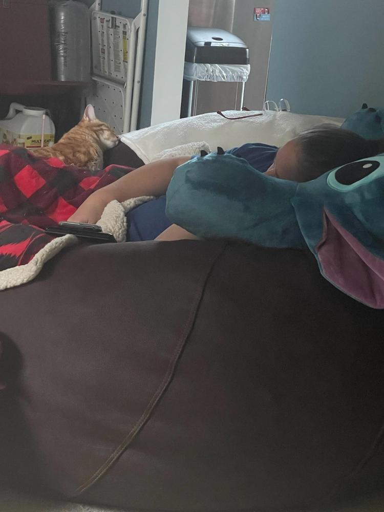 Bean Bag - King - Faux Leather - Customer Photo From Regina Kauffman