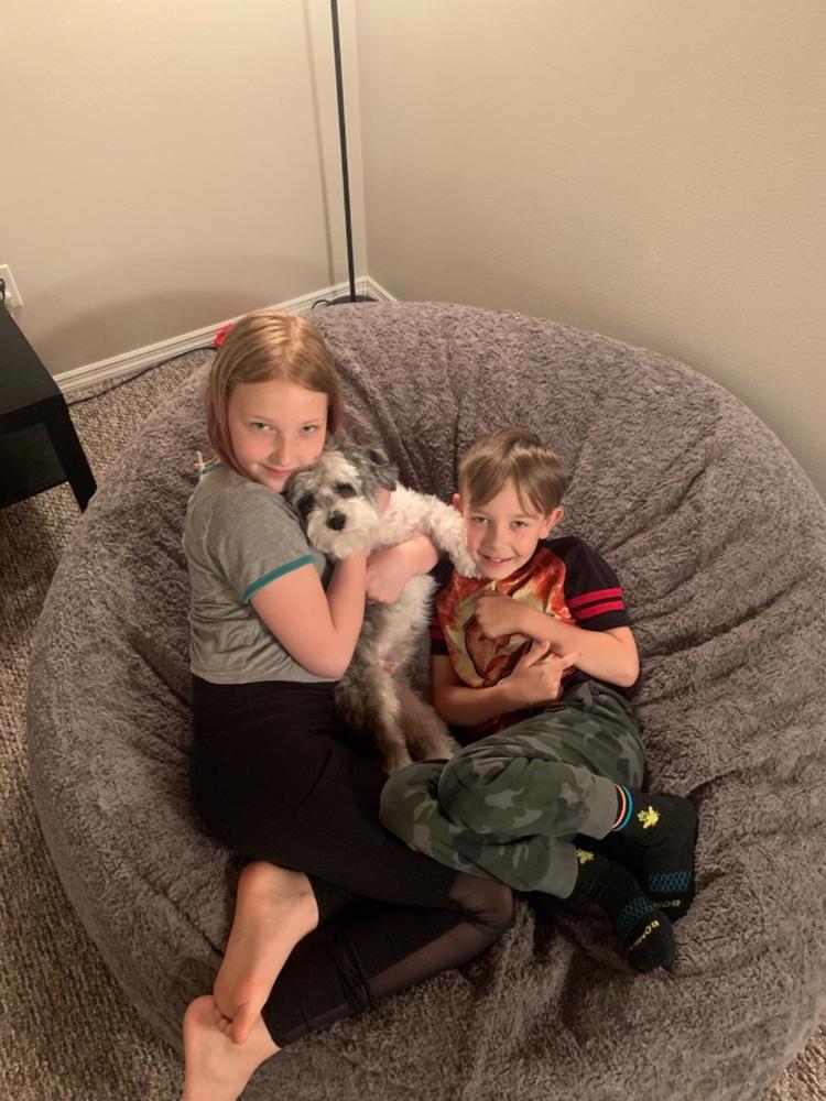 Bean Bag - King - Faux Fur - Customer Photo From Candace Smouse