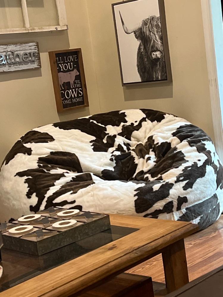 Cow bean 2024 bag chair