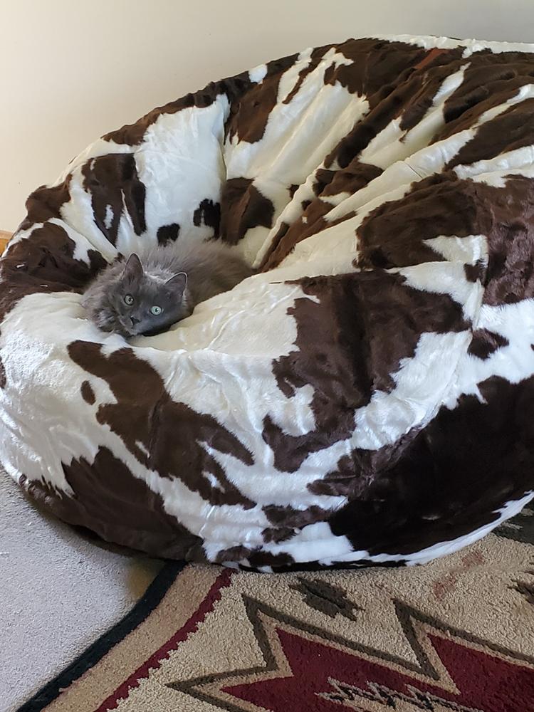 Bean Bag - Queen - Faux Fur - Customer Photo From L Beth McManus