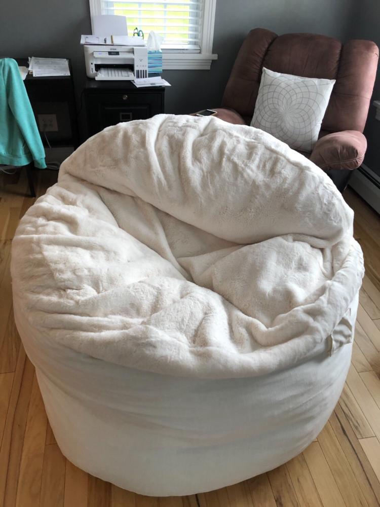 King Chair - NEST Bunny Fur | CordaRoy's Convertible Bean Bags