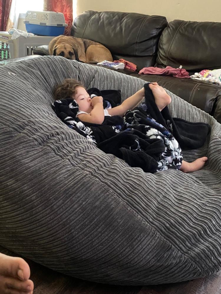 Bean Bag - King - Terry Corduroy - Customer Photo From Anonymous