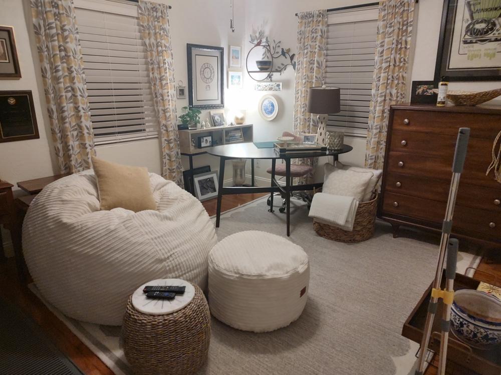 Pouf Footstool - Terry Corduroy | cordaroys Convertible Bean Bags