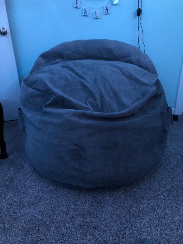 Adult Bean Bag Chair - Full - NEST Chenille - Customer Photo From Anonymous